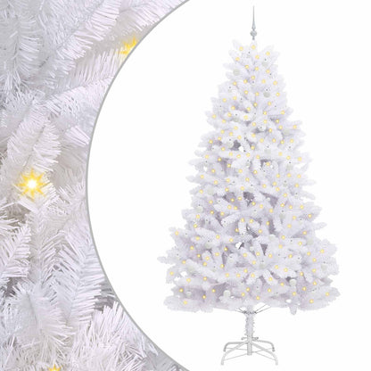 Albero di Natale Artificiale con Rami Pieghevoli Bianco 270 cm