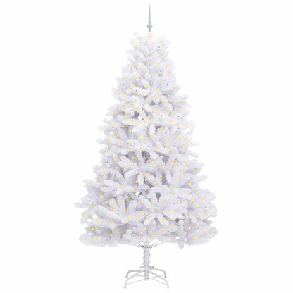 Albero di Natale Artificiale con Rami Pieghevoli Bianco 270 cm
