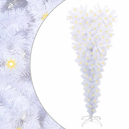 Albero di Natale artificiale Bianco 120 cm PVC e Acciaio