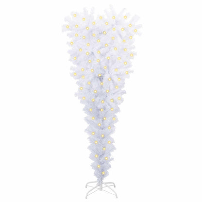 Albero di Natale artificiale Bianco 120 cm PVC e Acciaio