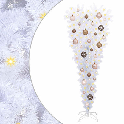Albero di Natale artificiale Bianco 120 cm PVC e Acciaio