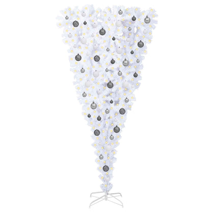 Albero di Natale artificiale Bianco 180 cm PVC e Acciaio