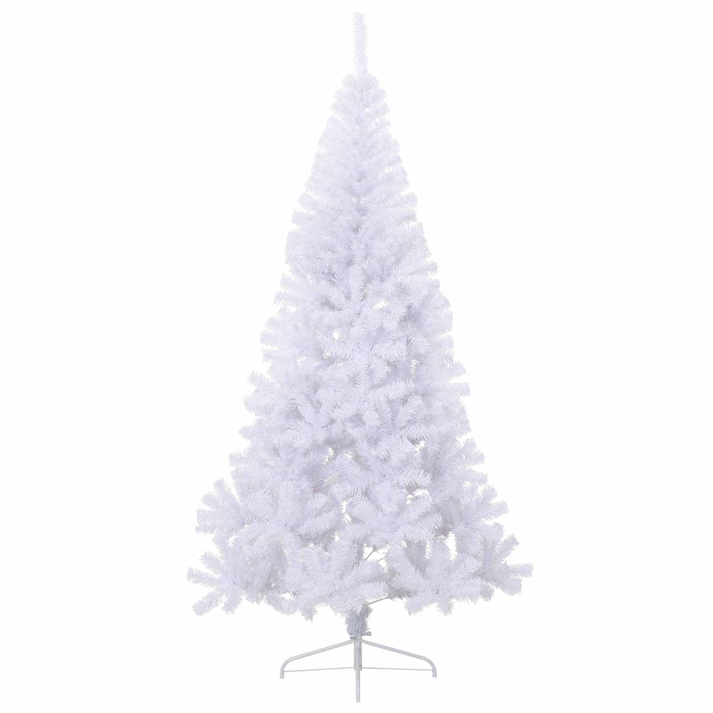 Albero di Natale artificiale Bianco 210 cm PVC e Acciaio