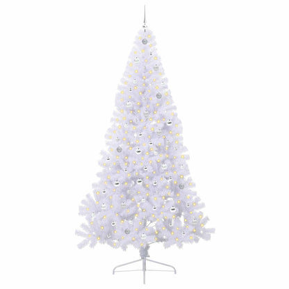 Albero di Natale artificiale Bianco 240 cm PVC e Acciaio