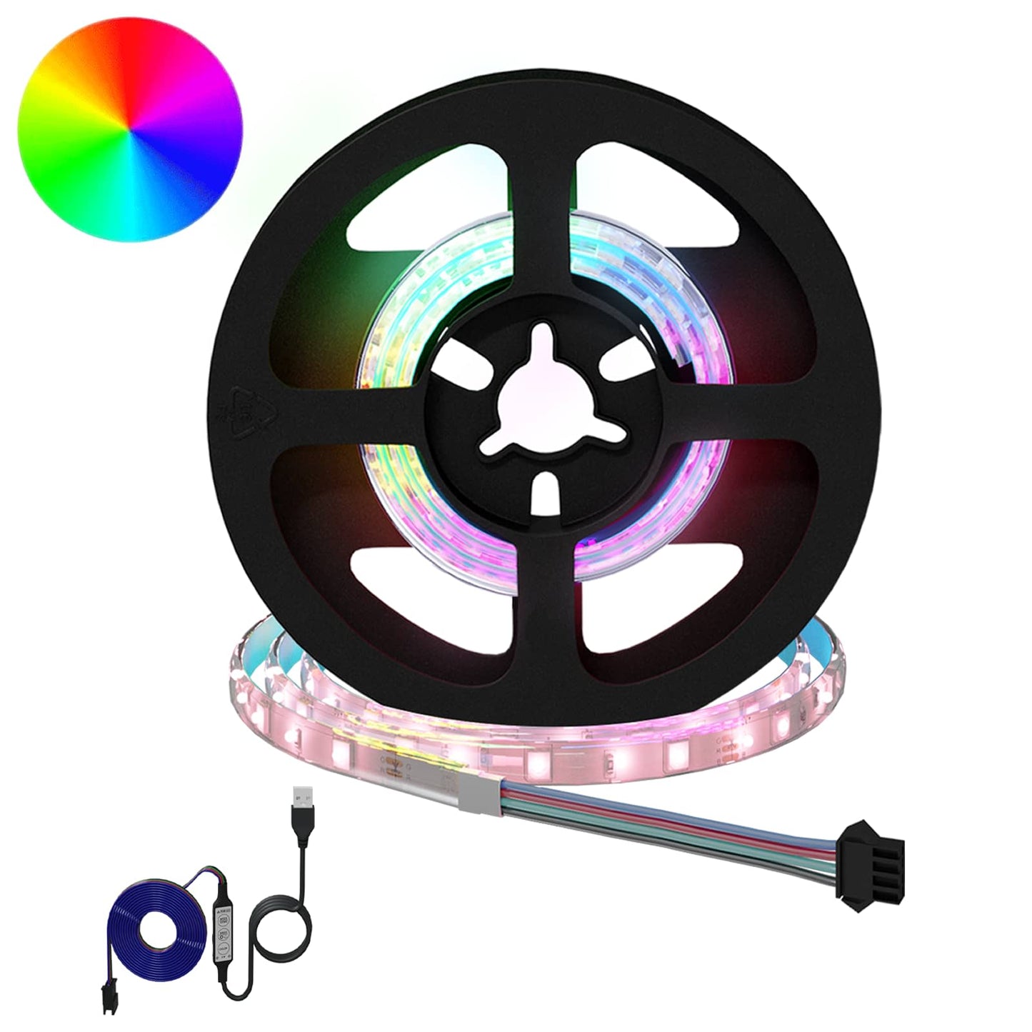 Striscia LED 2 pcs Nero e trasparente 450 mm Rame e plastica