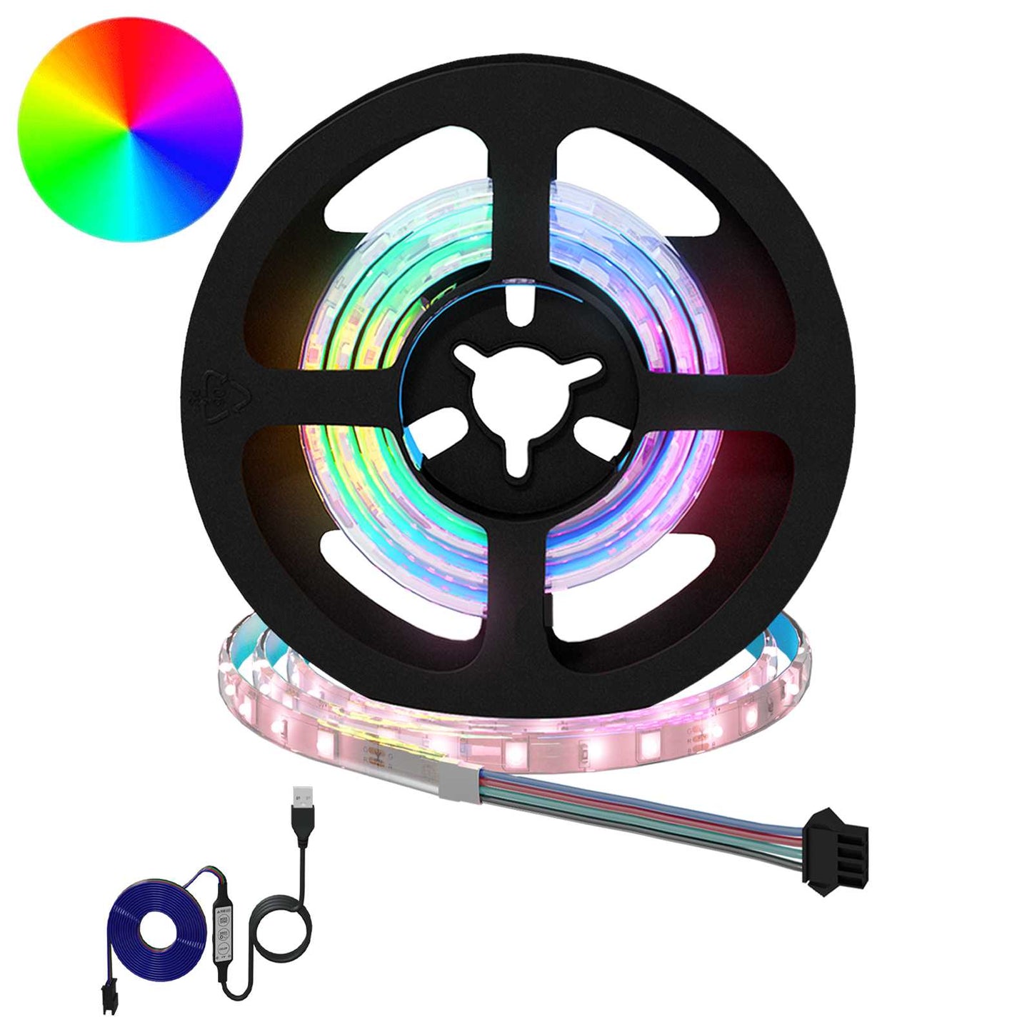 Striscia LED 2 pcs Nero e trasparente 550 mm Rame e plastica
