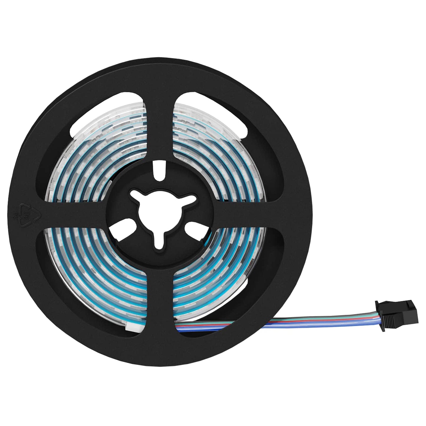 Striscia LED 2 pcs Nero e trasparente 1300 mm Rame e plastica