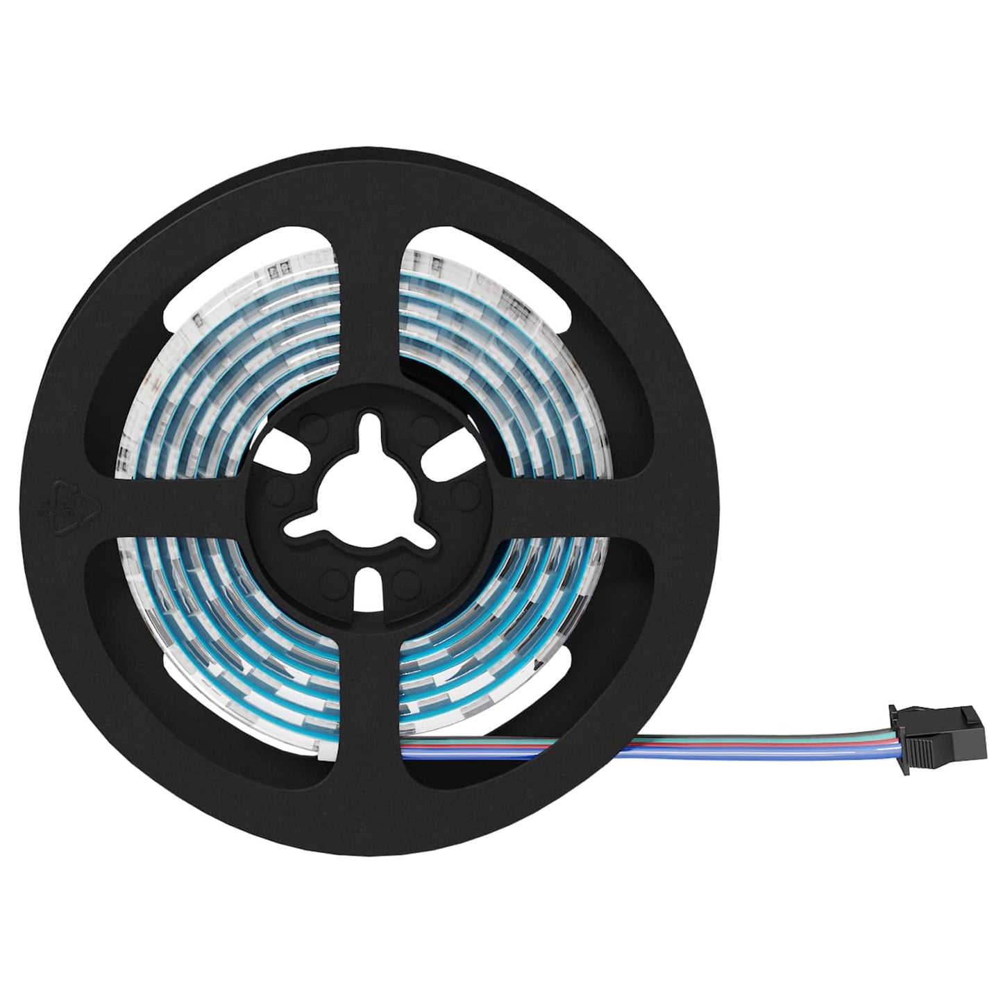 Striscia LED 2 pcs Nero e trasparente 1000 mm Rame e plastica