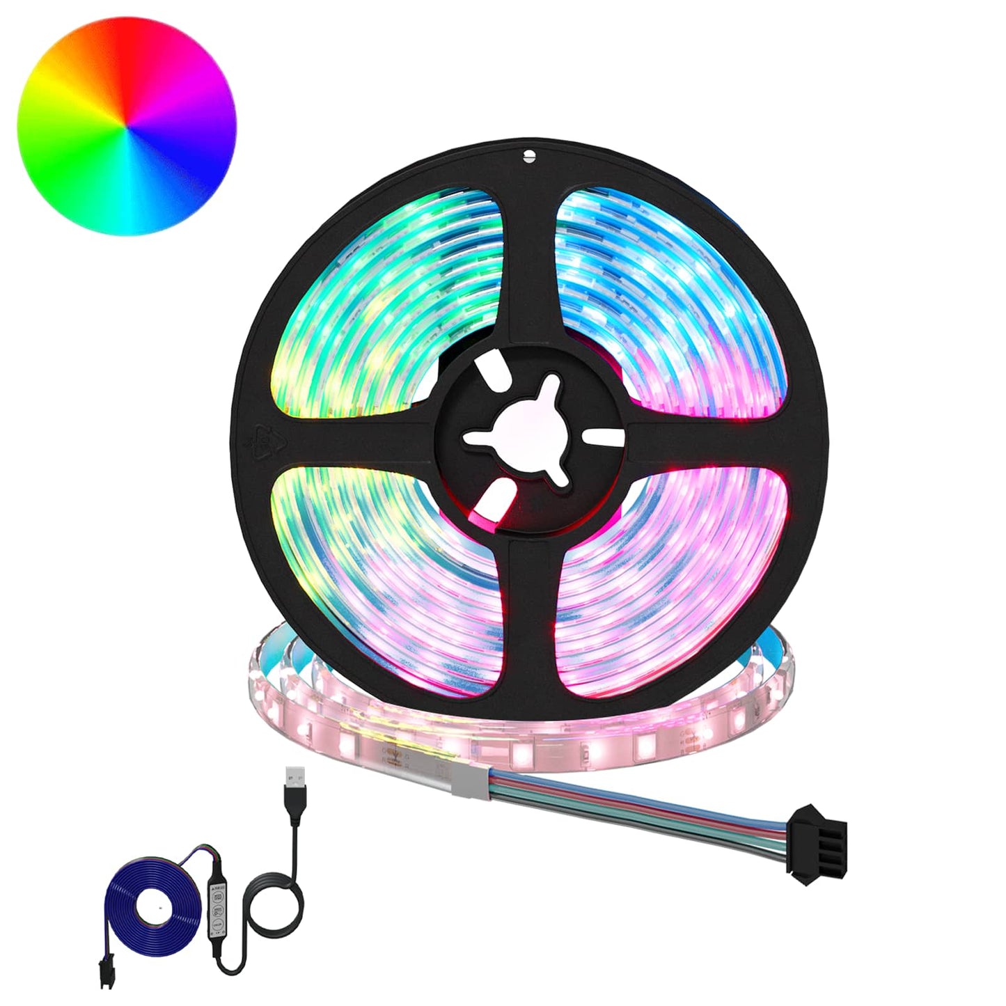 Striscia LED 2 pcs Nero e trasparente 2500 mm Rame e plastica