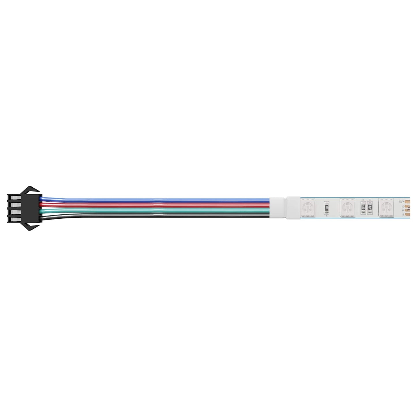 Striscia LED 2 pcs Nero e Multicolore 1745 mm Rame e plastica