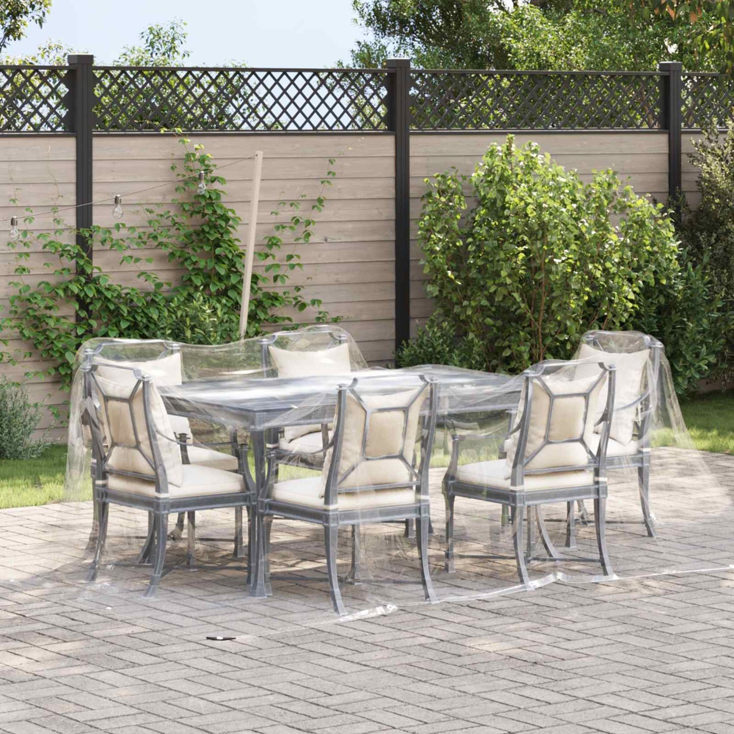 Telo con Occhielli Trasparente 3 x 4 m Polietilene