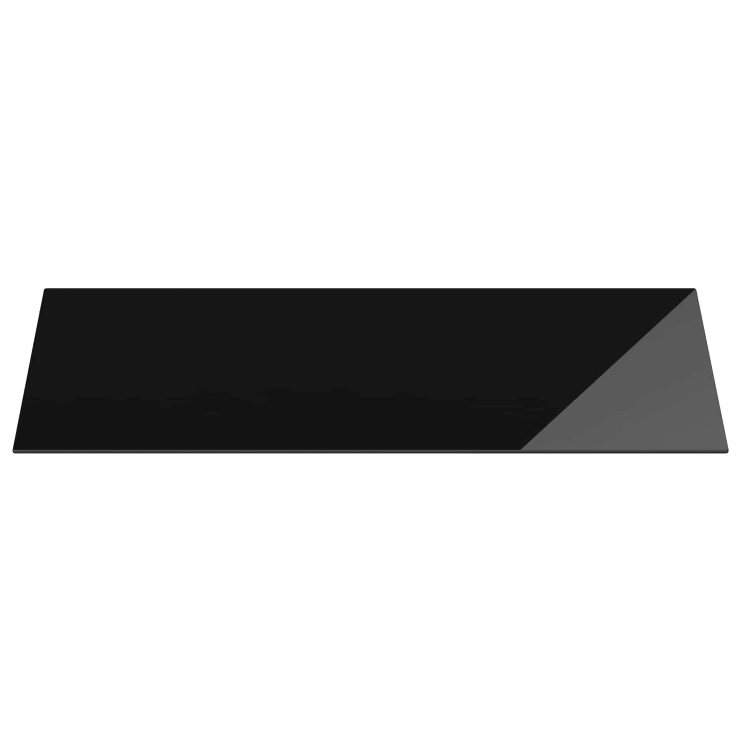 Piano del tavolo 4 pcs Nero Vetro