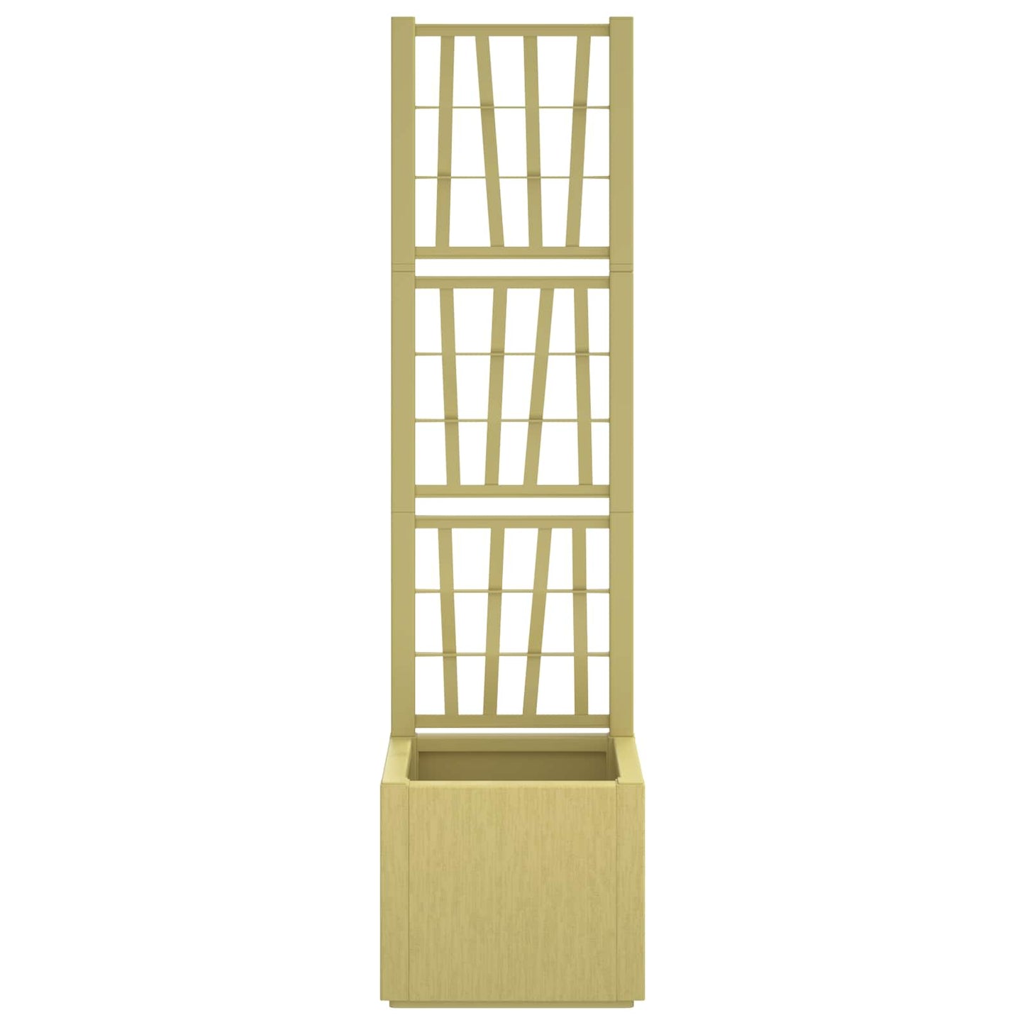Vaso da Giardino con Trellis Verde 36 x 36 x 140 cm PP