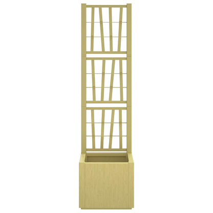 Vaso da Giardino con Trellis Verde 36 x 36 x 140 cm PP