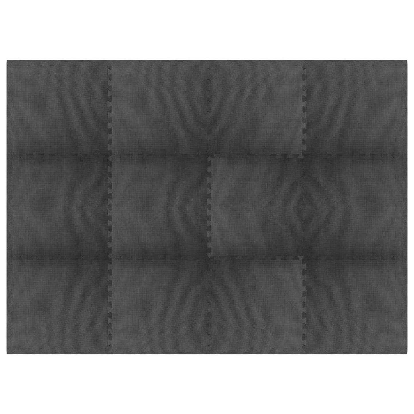 Tappetini da Esercizio Puzzle 12 pcs Nero 4,32 ? Schiuma EVA