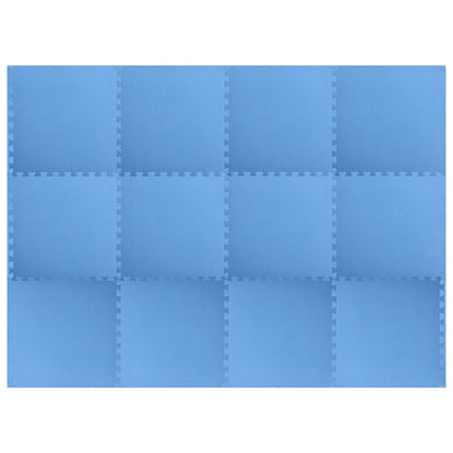 Tappetini da Esercizio Puzzle 12 pcs Blu 4,32 ? Schiuma EVA
