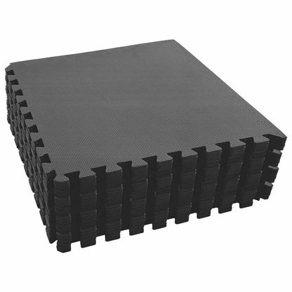 Tappetini da Esercizio Puzzle 24 pcs Nero 8,64 ? Schiuma EVA