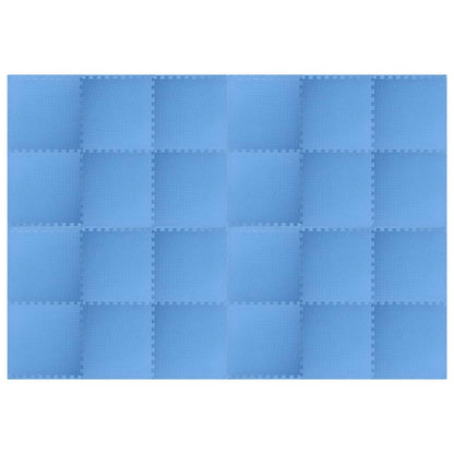Tappetini da Esercizio Puzzle 24 pcs Blu 8,64 ? Schiuma EVA