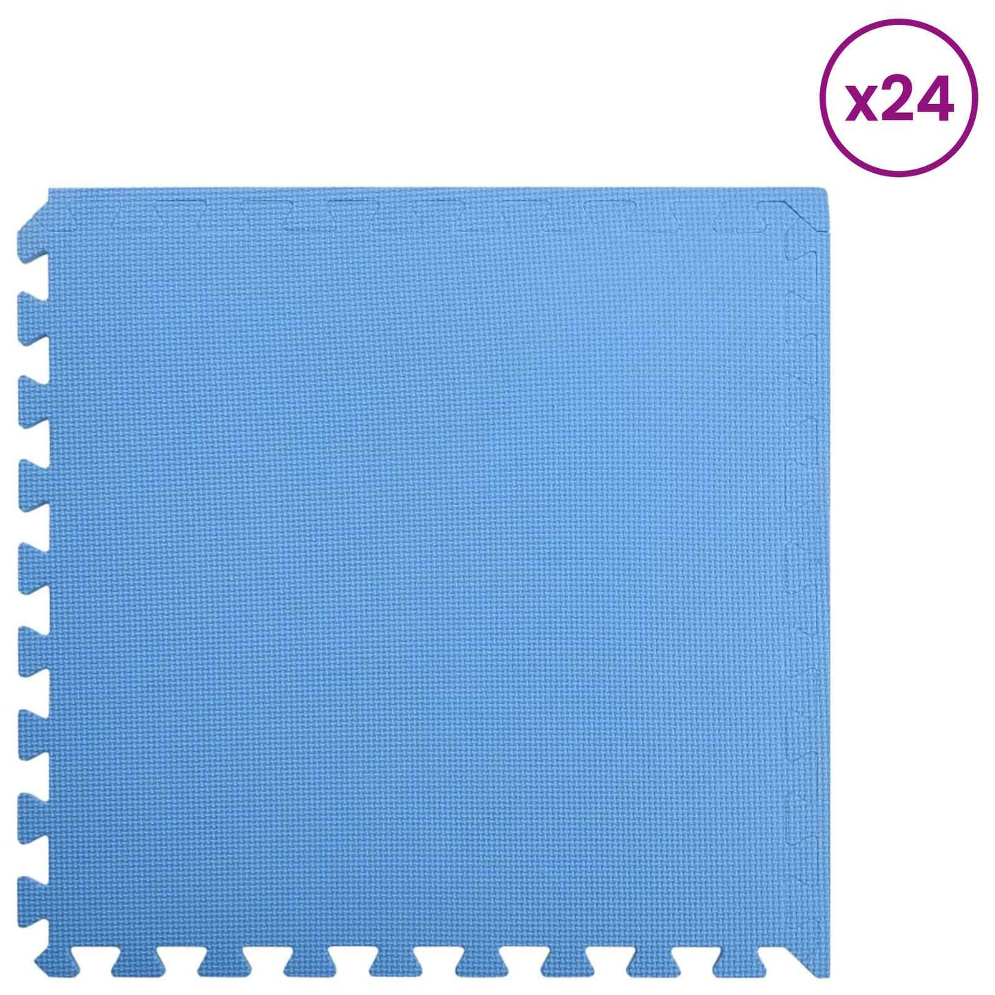Tappetini da Esercizio Puzzle 24 pcs Blu 8,64 ? Schiuma EVA