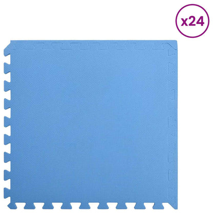 Tappetini da Esercizio Puzzle 24 pcs Blu 8,64 ? Schiuma EVA