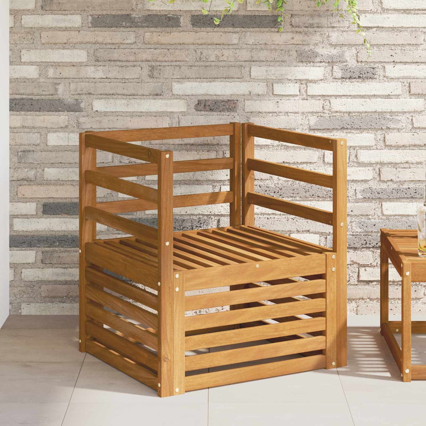 Set di divani da esterno Naturale 67 x 63 x 73 cm