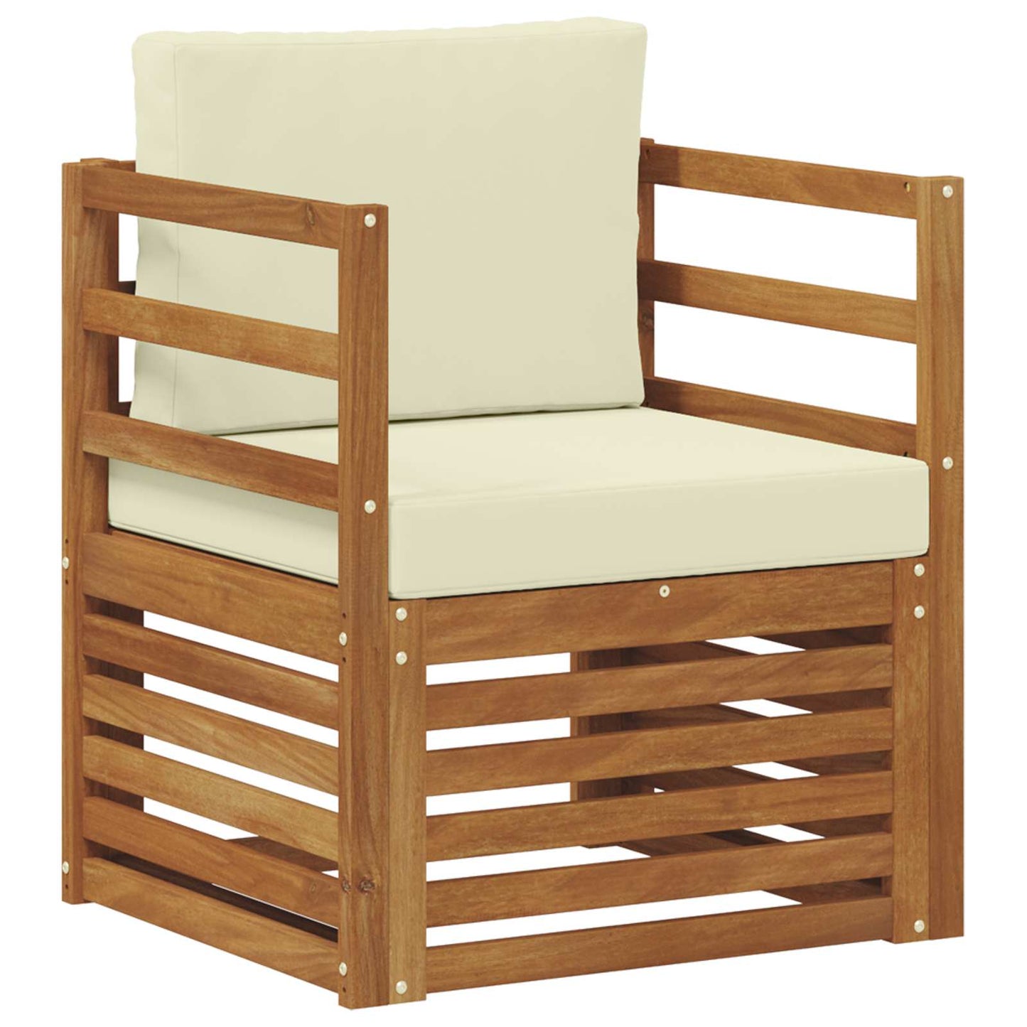 Set di divani da esterno con cuscino Naturale 67 x 63 x 73 cm