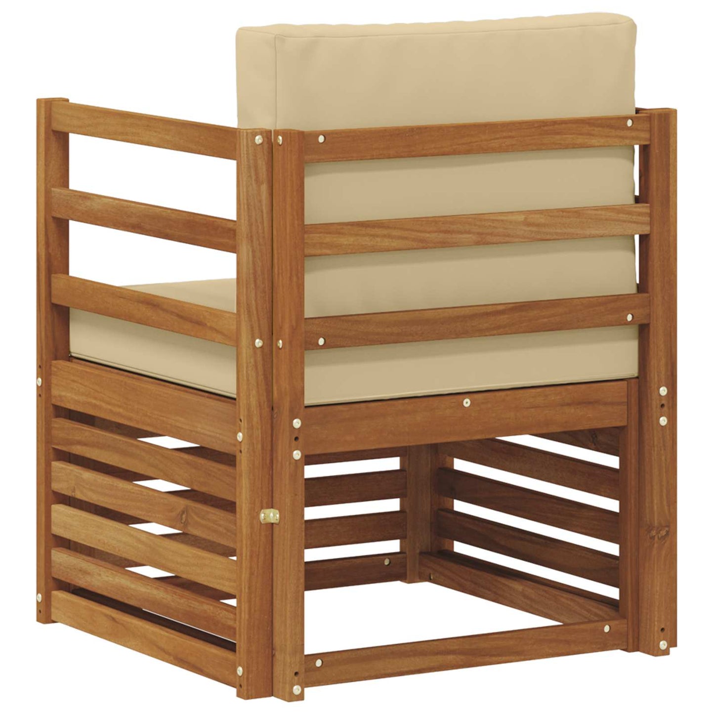 Set di divani da esterno con cuscino Naturale 67 x 63 x 73 cm