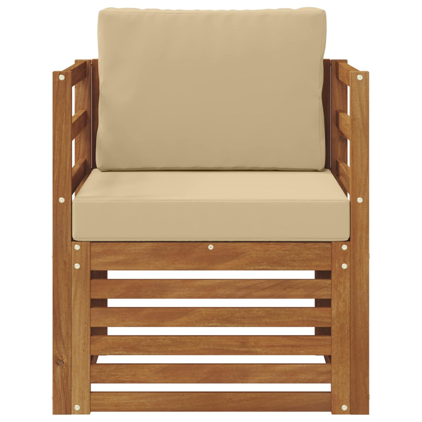 Set di divani da esterno con cuscino Naturale 67 x 63 x 73 cm