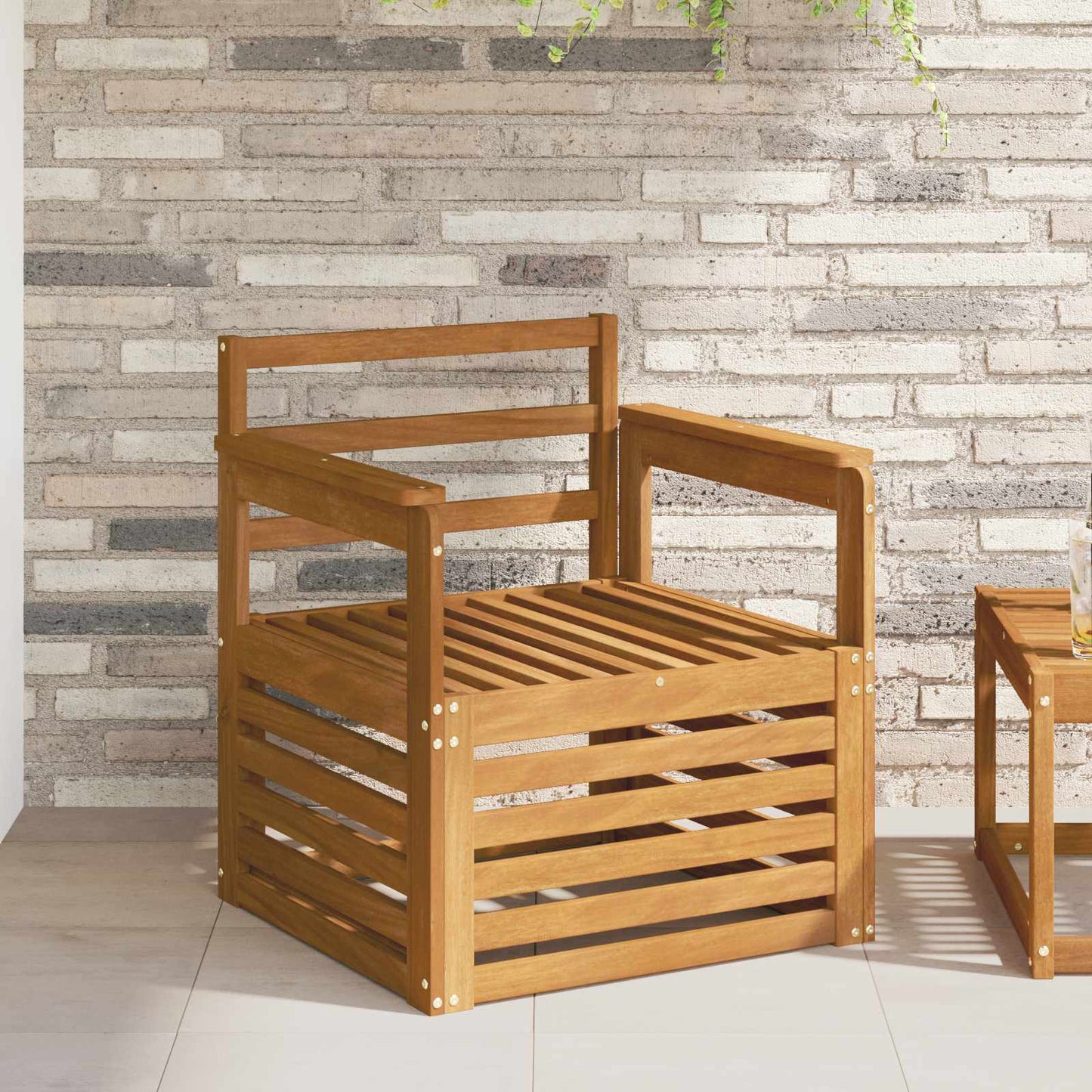 Set di divani da esterno Naturale 71 x 63 x 73 cm