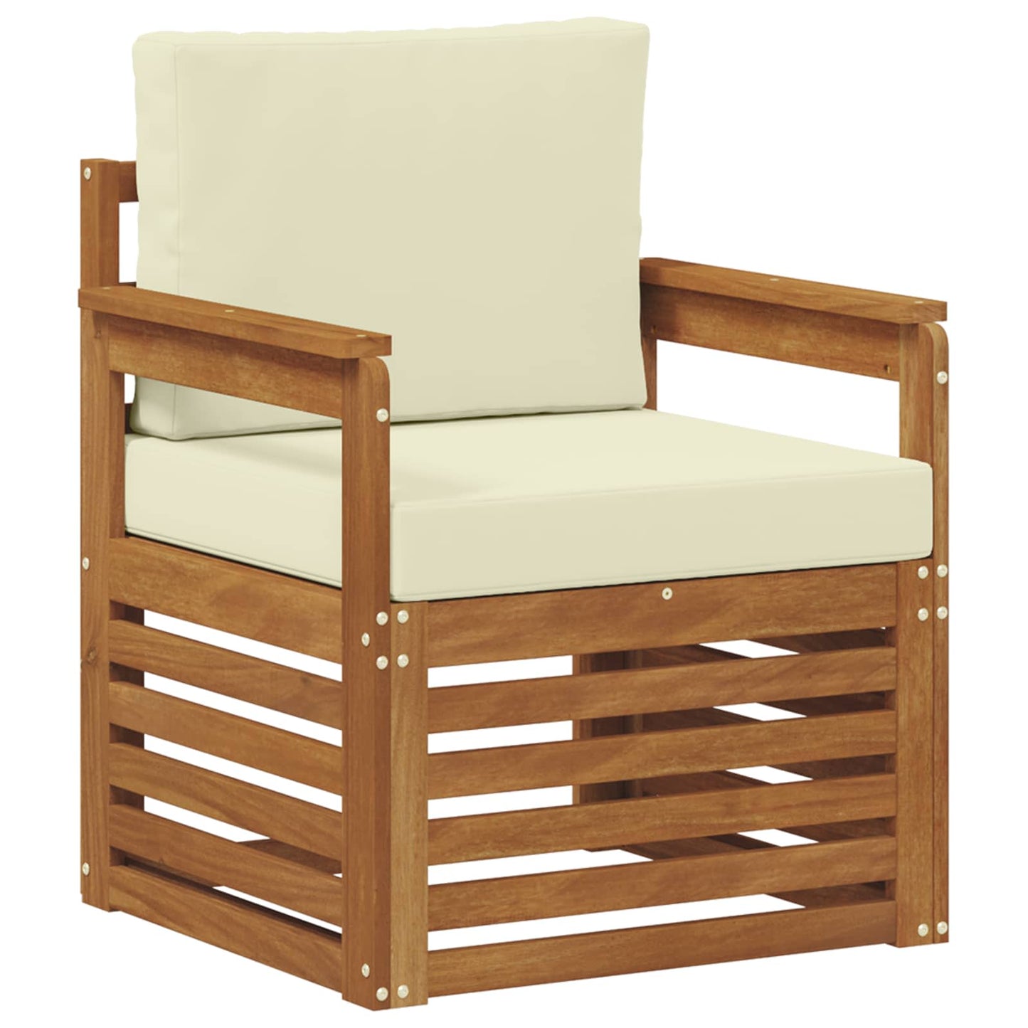 Set di divani da esterno con cuscino Naturale 71 x 63 x 73 cm