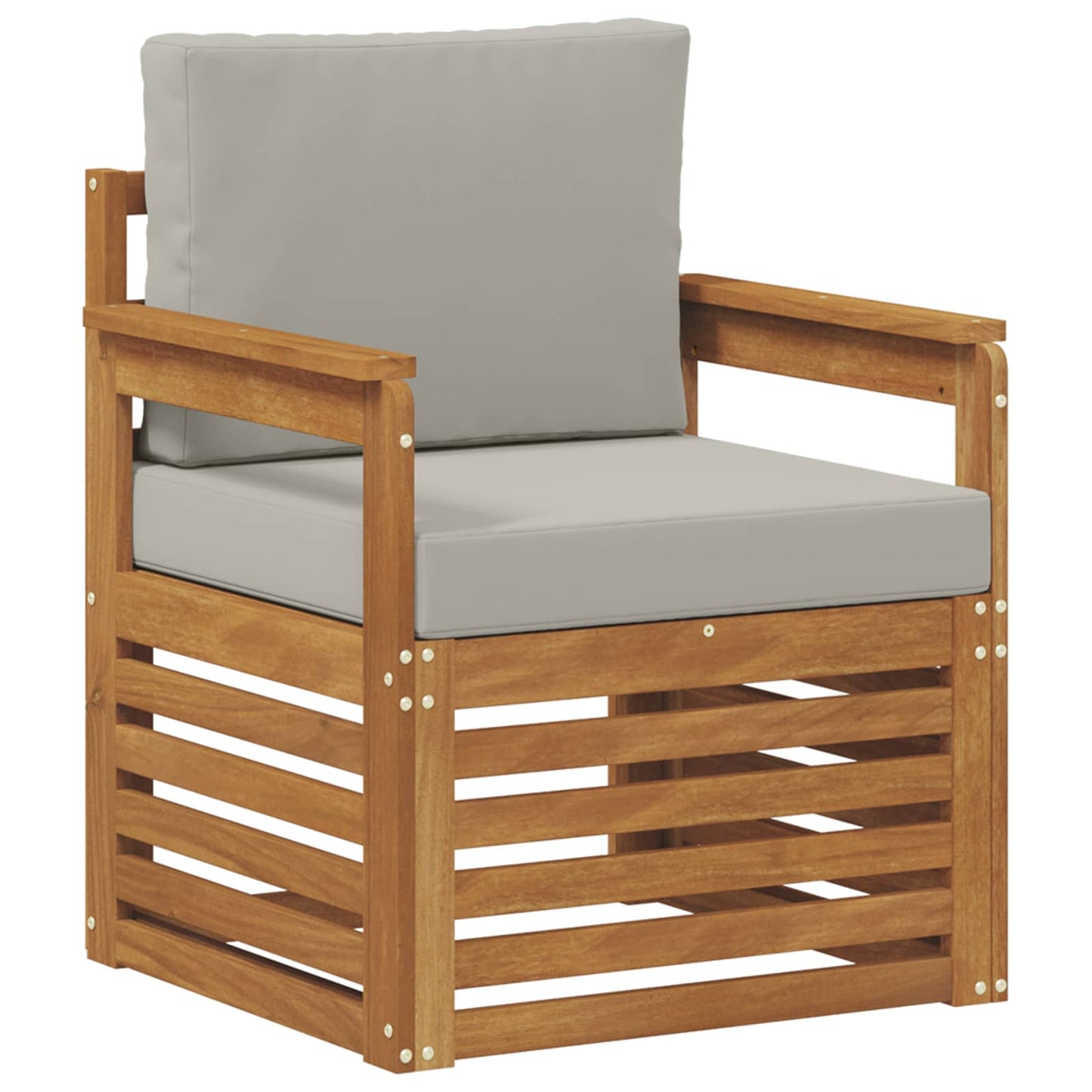 Set di divani da esterno con cuscino Naturale 71 x 63 x 73 cm