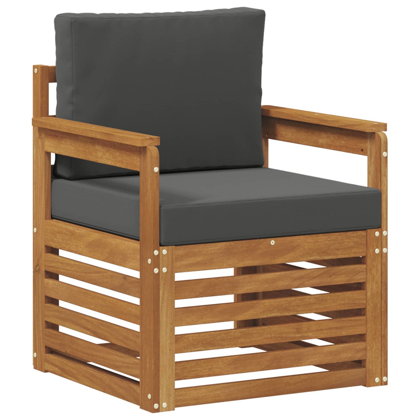 Set di divani da esterno con cuscino Naturale 71 x 63 x 73 cm