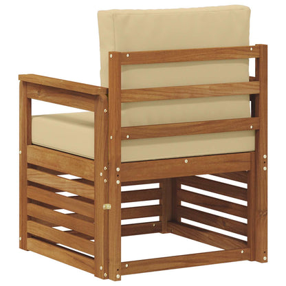 Set di divani da esterno con cuscino Naturale 71 x 63 x 73 cm
