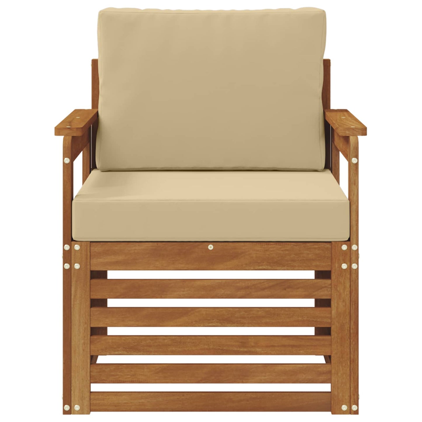 Set di divani da esterno con cuscino Naturale 71 x 63 x 73 cm