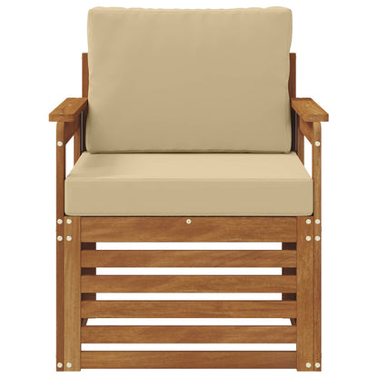 Set di divani da esterno con cuscino Naturale 71 x 63 x 73 cm
