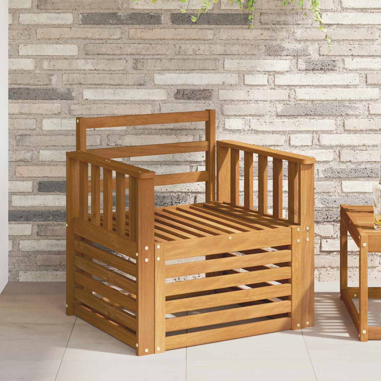 Set di divani da esterno Naturale 71 x 63 x 73 cm