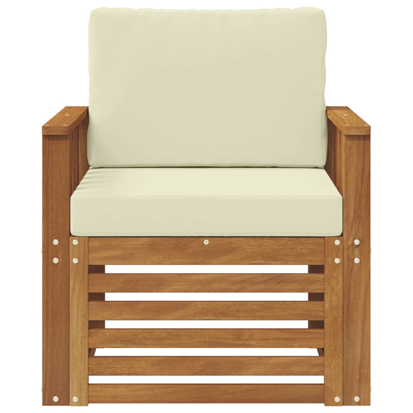 Set di divani da esterno con cuscino Naturale 71 x 63 x 73 cm