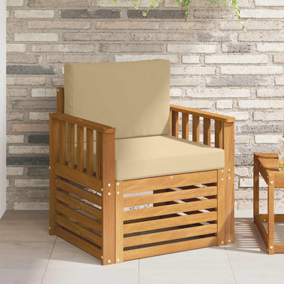 Set di divani da esterno con cuscino Naturale 71 x 63 x 73 cm