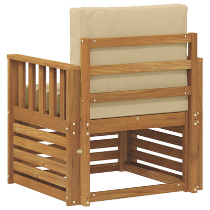 Set di divani da esterno con cuscino Naturale 71 x 63 x 73 cm
