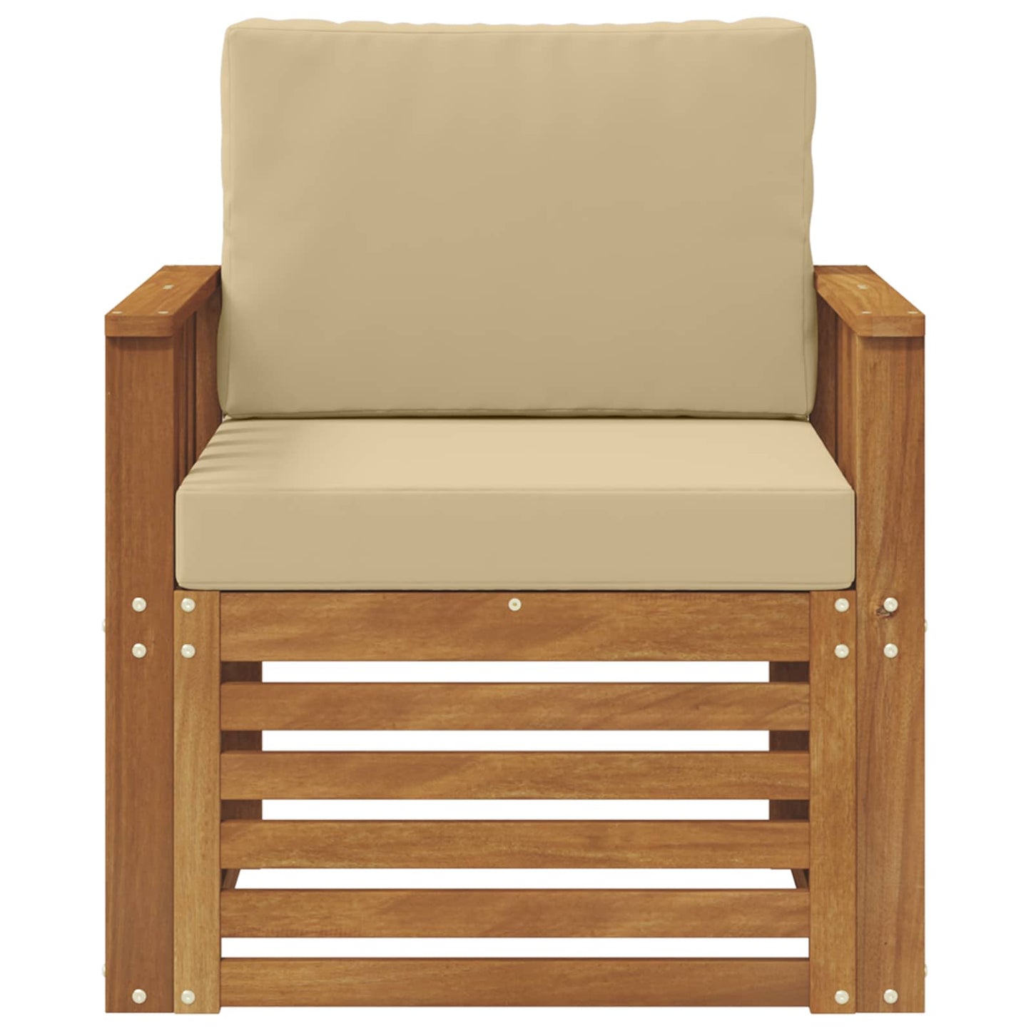 Set di divani da esterno con cuscino Naturale 71 x 63 x 73 cm