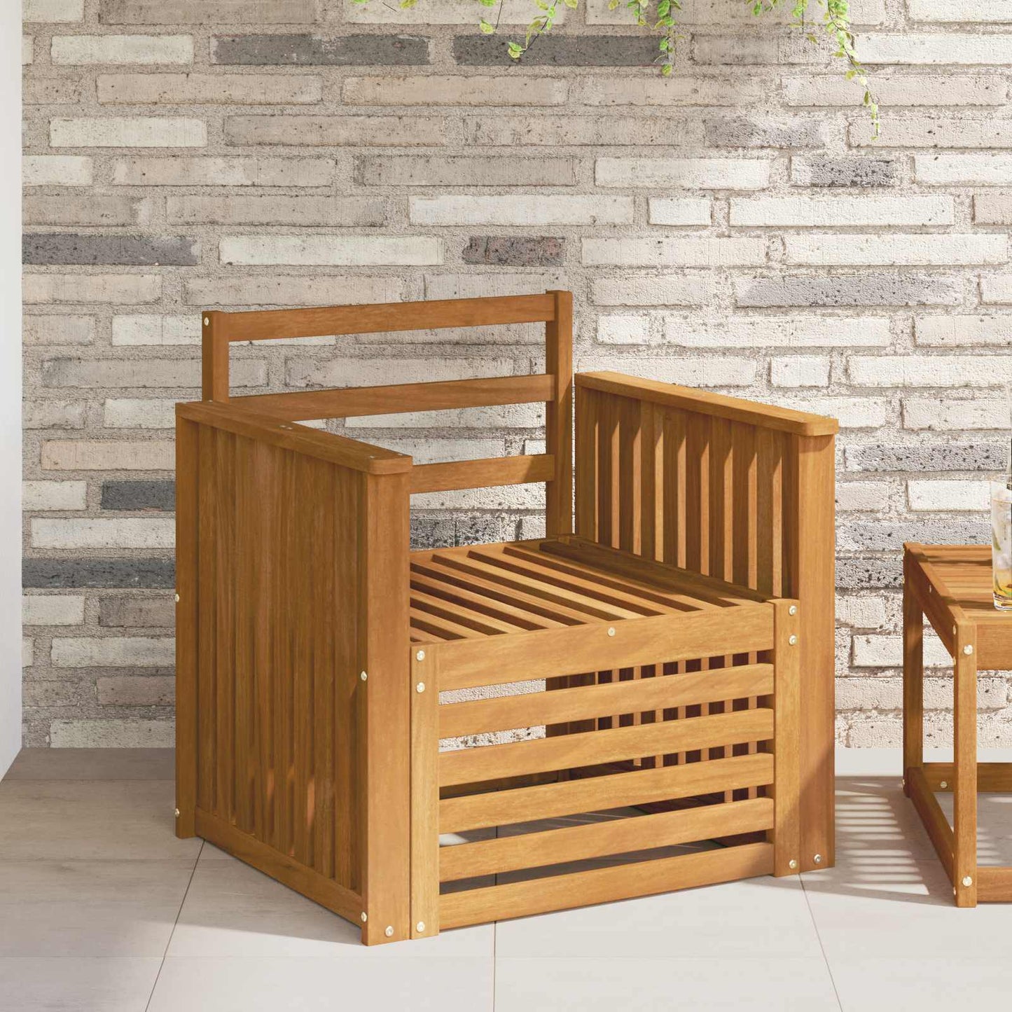 Set di divani da esterno Naturale 71 x 63 x 73 cm