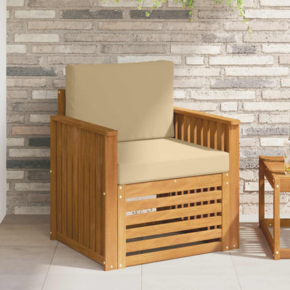 Set di divani da esterno con cuscino Naturale 71 x 63 x 73 cm