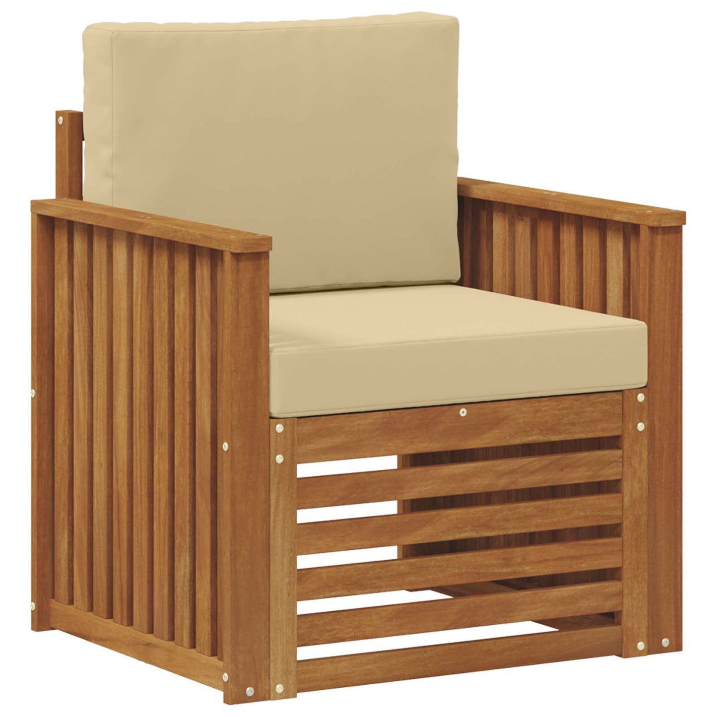 Set di divani da esterno con cuscino Naturale 71 x 63 x 73 cm