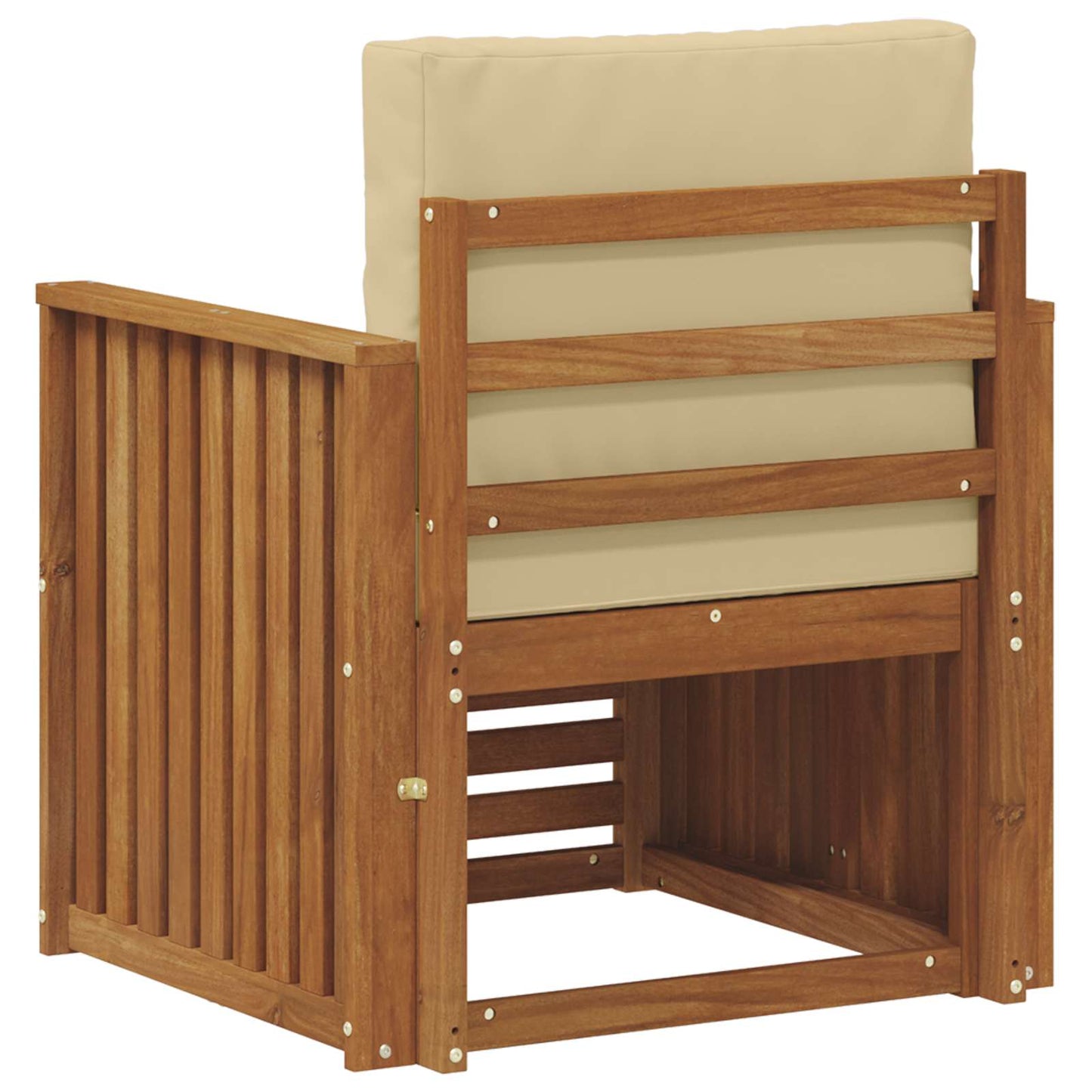 Set di divani da esterno con cuscino Naturale 71 x 63 x 73 cm