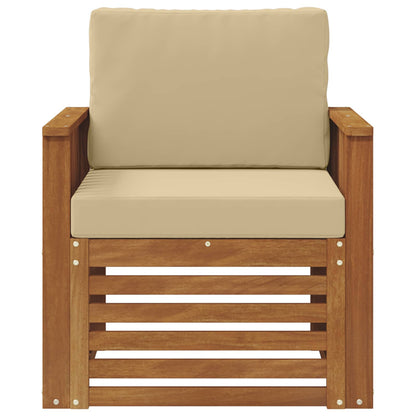 Set di divani da esterno con cuscino Naturale 71 x 63 x 73 cm