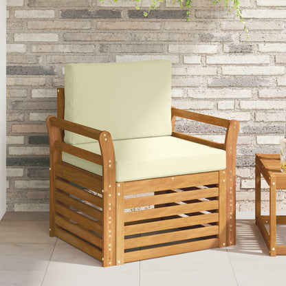 Set di divani da esterno con cuscino Naturale 75,5 x 63 x 73 cm