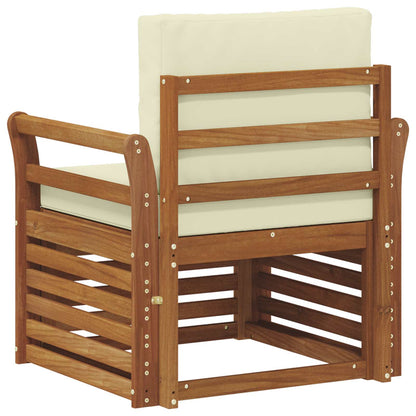 Set di divani da esterno con cuscino Naturale 75,5 x 63 x 73 cm