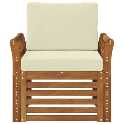 Set di divani da esterno con cuscino Naturale 75,5 x 63 x 73 cm