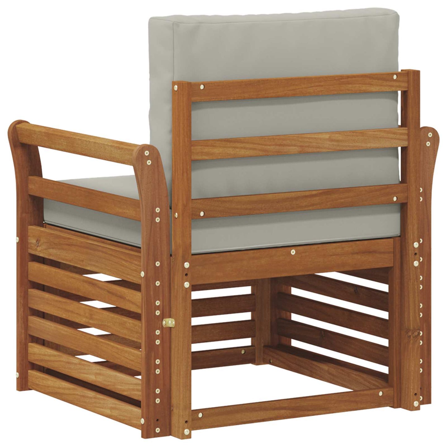 Set di divani da esterno con cuscino Naturale 75,5 x 63 x 73 cm