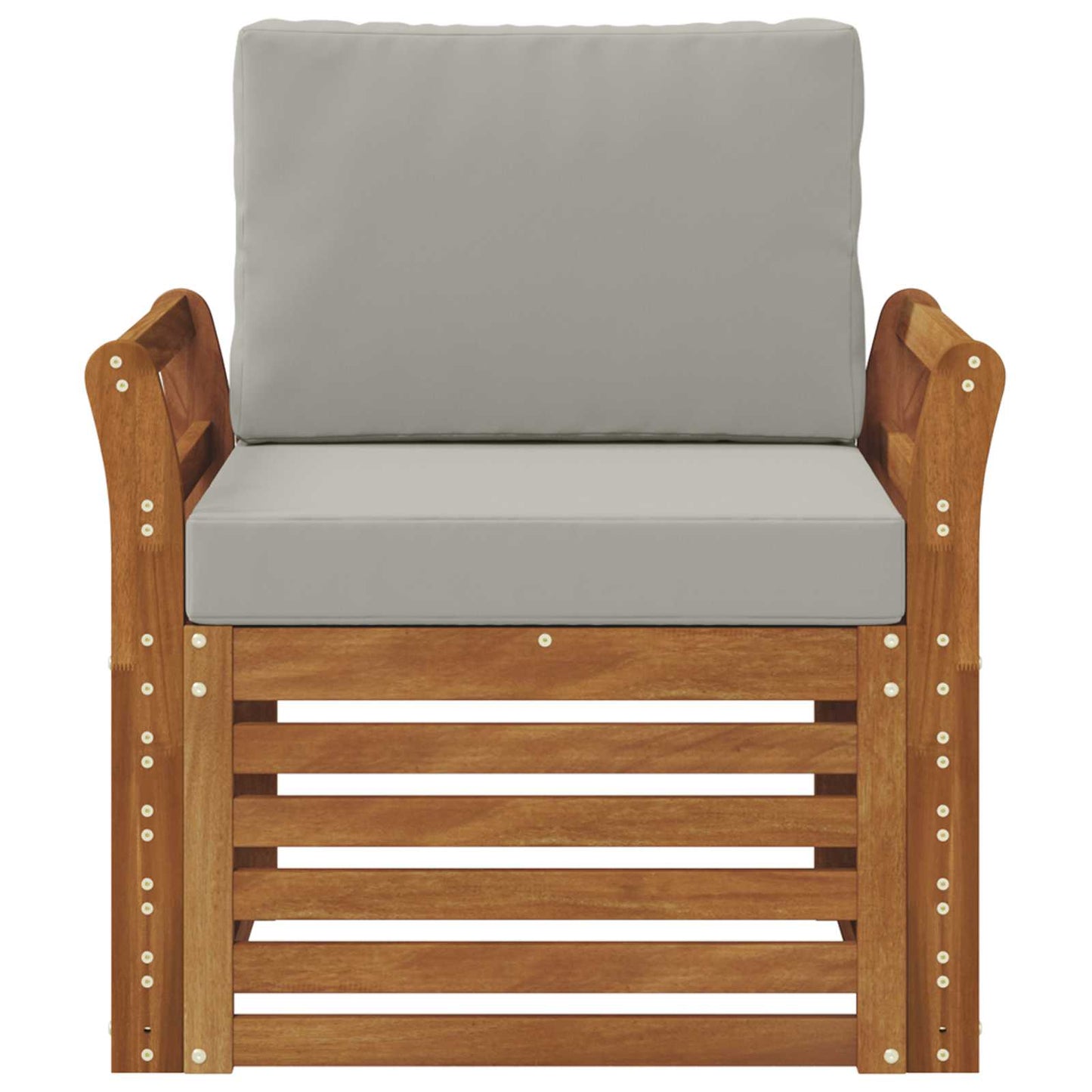 Set di divani da esterno con cuscino Naturale 75,5 x 63 x 73 cm